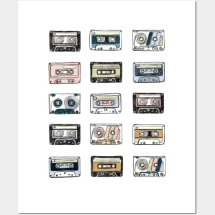 audio music cassettes, tapes Posters and Art